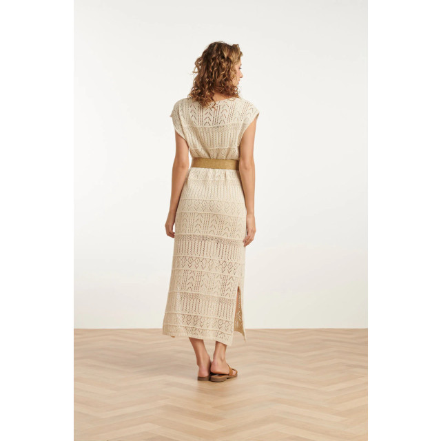 Smashed Lemon 25214 crochet midi jurk | 25214-010-L large Smashed Lemon 25214 crochet midi jurk | 25214-010-L large