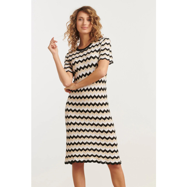 Smashed Lemon 25267 zigzag gebreide jurk, | 25267-720-999 large Smashed Lemon 25267 zigzag gebreide jurk, | 25267-720-999 large