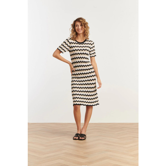 Smashed Lemon 25267 zigzag gebreide jurk, | 25267-720-999 large Smashed Lemon 25267 zigzag gebreide jurk, | 25267-720-999 large