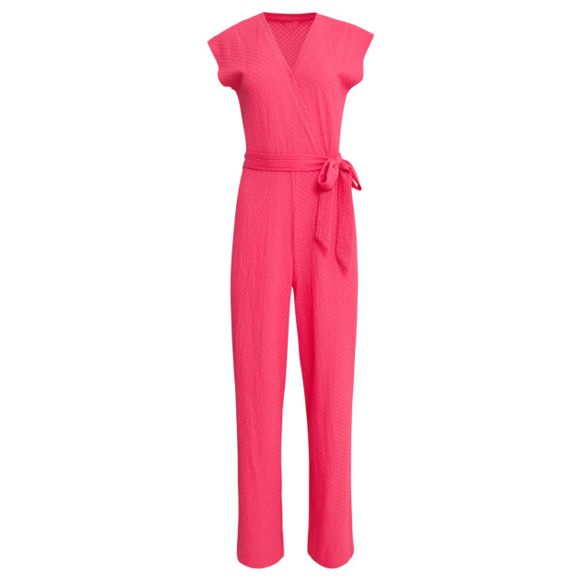 Smashed Lemon 25116 roze stretchy crinkle jumpsuit 25116-420-3XL large