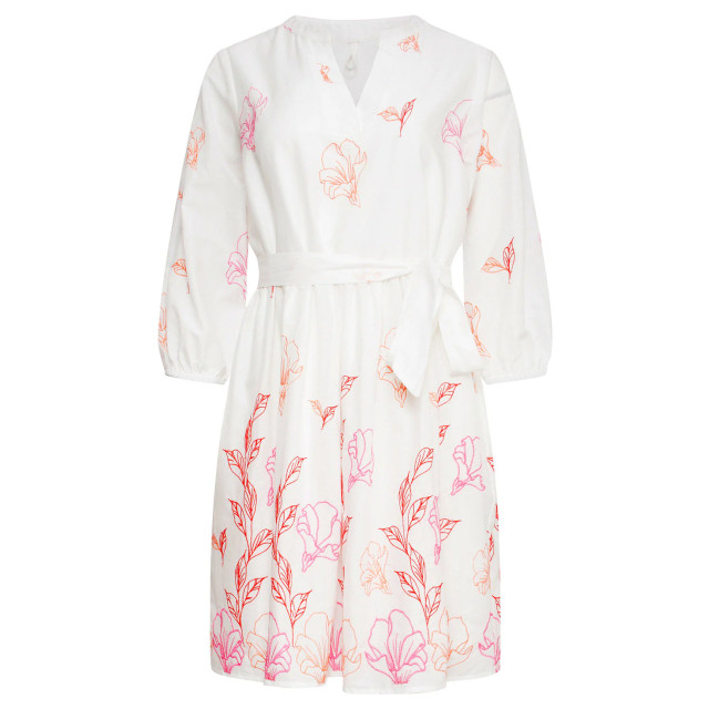 Smashed Lemon 25263 te bloemen geborduurde korte jurk met v-hals | 25263-000-998 large Smashed Lemon 25263 te bloemen geborduurde korte jurk met v-hals | 25263-000-998 large