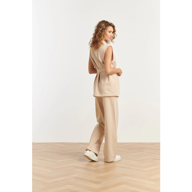 Smashed Lemon 25273 stretch gilet met riem | 25273-720-4XL large