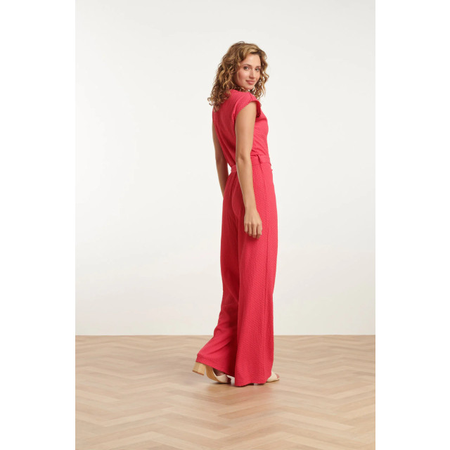 Smashed Lemon 25116 roze stretchy crinkle jumpsuit 25116-420-3XL large