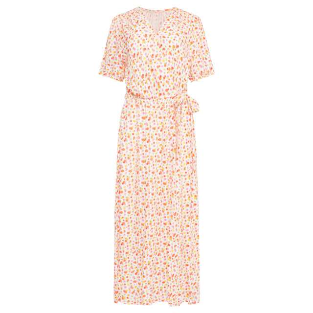 Smashed Lemon 25009 v- hals maxi jurk met polka dot print | 25009-000-998 large