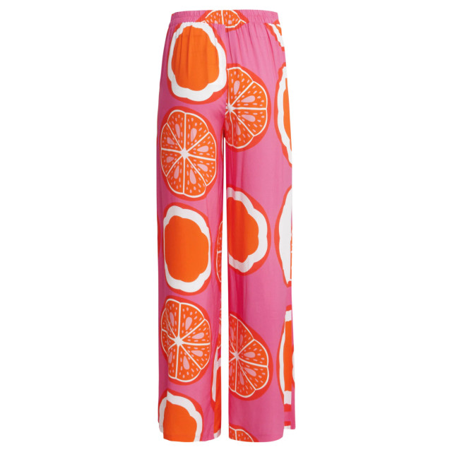 Smashed Lemon 25027 wide-leg broek met fruitprint | 8720331319979 large