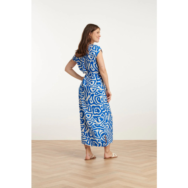 Smashed Lemon 25003 midi jurk met te abstracte print | 25003-650-000 large Smashed Lemon 25003 midi jurk met te abstracte print | 25003-650-000 large