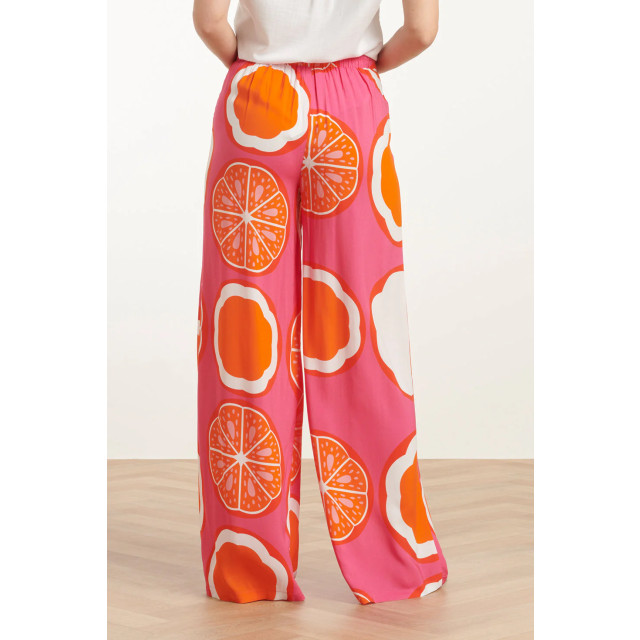 Smashed Lemon 25027 wide-leg broek met fruitprint | 8720331319979 large