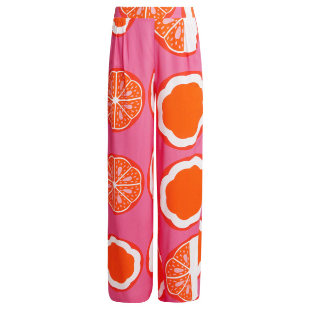 Smashed Lemon 25027 wide-leg broek met fruitprint | 8720331319979 large