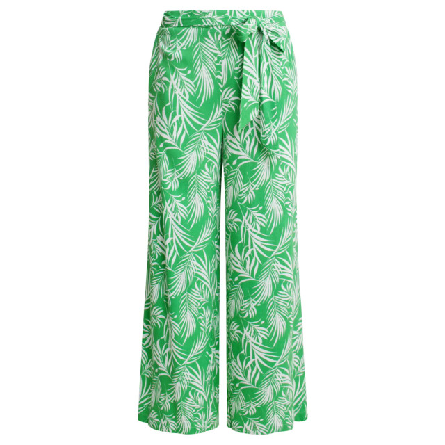 Smashed Lemon 25047 stretchy flowy broek met bladprint | 25047-530-000 large