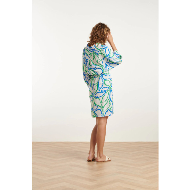 Smashed Lemon 25052 korte jurk met kraaggrafisch bloemenprintcobalt | 25052-650-530 large Smashed Lemon 25052 korte jurk met kraaggrafisch bloemenprintcobalt | 25052-650-530 large