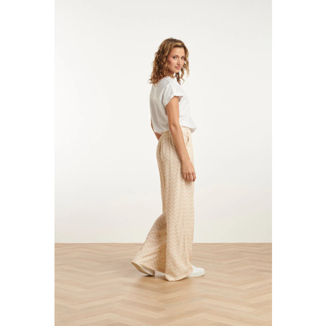 Smashed Lemon 25064 wijde broek met schelp zigzagprint | 8720331322924 large