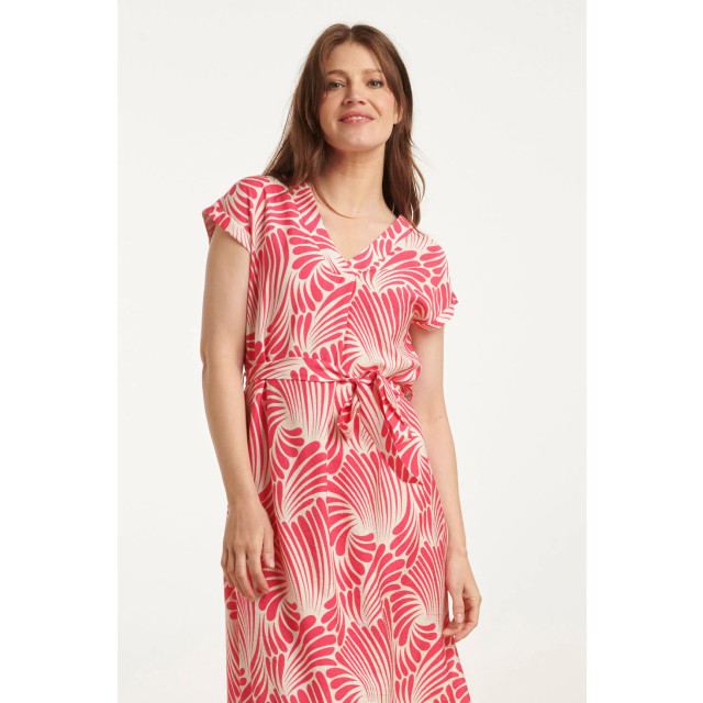 Smashed Lemon 25072 midi jurk met grafische print | 25072-420-000 large Smashed Lemon 25072 midi jurk met grafische print | 25072-420-000 large