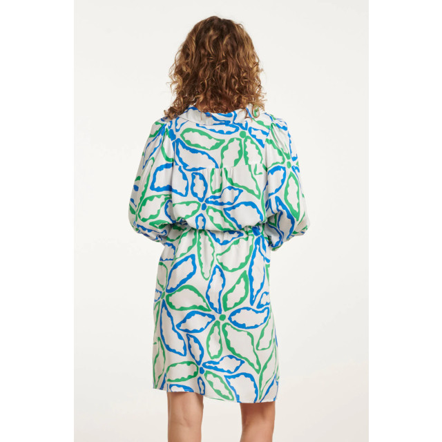 Smashed Lemon 25052 korte jurk met kraaggrafisch bloemenprintcobalt | 25052-650-530 large Smashed Lemon 25052 korte jurk met kraaggrafisch bloemenprintcobalt | 25052-650-530 large