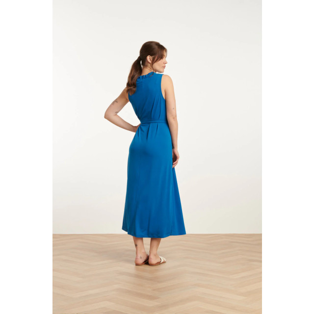 Smashed Lemon 25173 stretch midi jurk met v-hals | 25173-650-3XL large Smashed Lemon 25173 stretch midi jurk met v-hals | 25173-650-3XL large