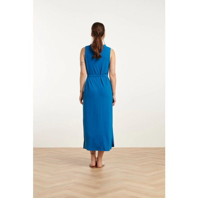 Smashed Lemon 25173 stretch midi jurk met v-hals | 25173-650-3XL large Smashed Lemon 25173 stretch midi jurk met v-hals | 25173-650-3XL large