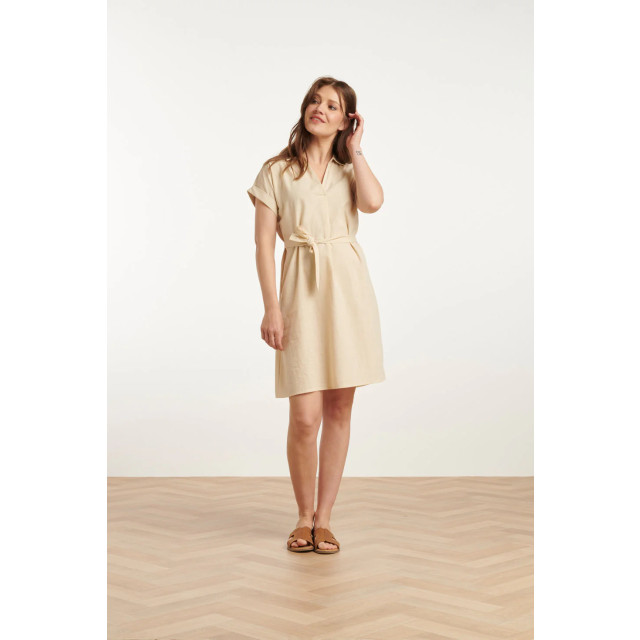 Smashed Lemon 25176 linnen jurk met kraag | 25176-720-4XL large Smashed Lemon 25176 linnen jurk met kraag | 25176-720-4XL large