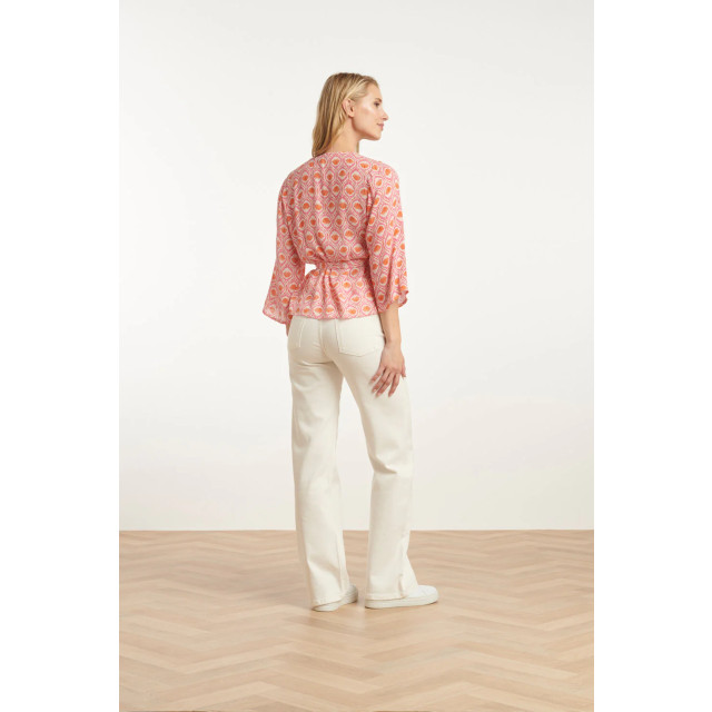 Smashed Lemon 25184 wrap top met schelpenprintperzik | 8720331337829 large
