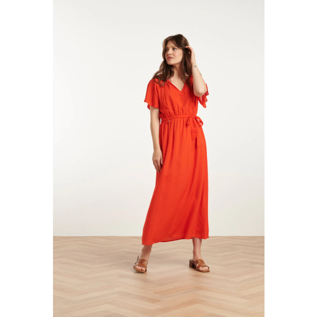 Smashed Lemon 25191 viscose midi jurk | 25191-450-3XL large Smashed Lemon 25191 viscose midi jurk | 25191-450-3XL large