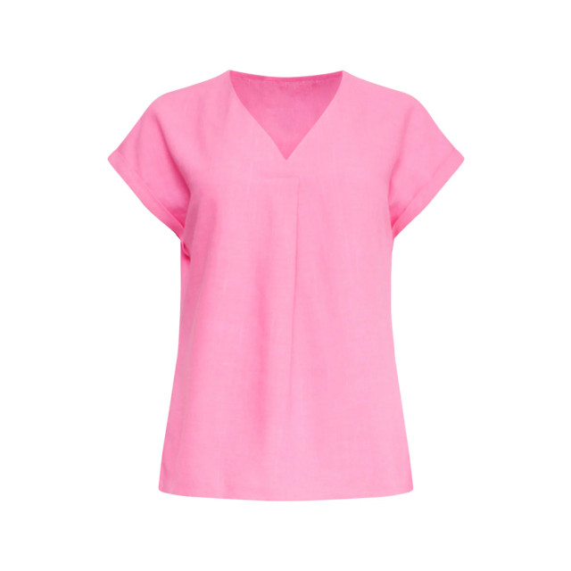 Smashed Lemon 25148 linnen top met v-hals | 8720331333029 large