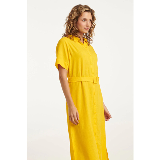 Smashed Lemon 25150 linnen midi shirtjurk | 8720331333586 large