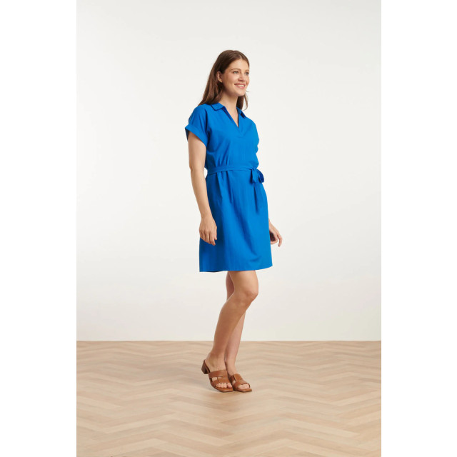 Smashed Lemon 25176 linnen jurk met kraag | 25176-650-3XL large Smashed Lemon 25176 linnen jurk met kraag | 25176-650-3XL large