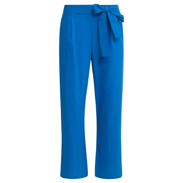Smashed Lemon 25177 cobalt linnen broek | 25177-650-XXL large