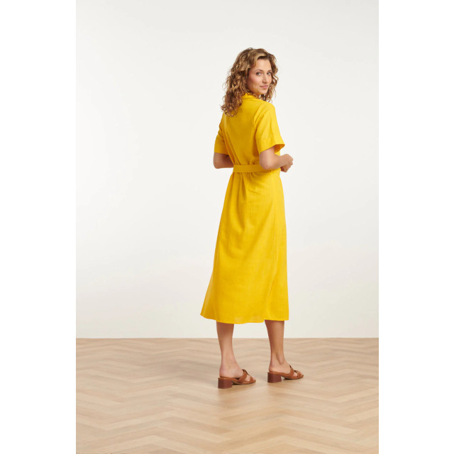 Smashed Lemon 25150 linnen midi shirtjurk | 8720331333586 large
