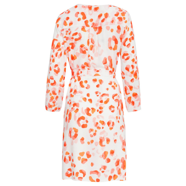 Smashed Lemon 25163 korte jurk met perzik dierenprint | 25163-250-998 large