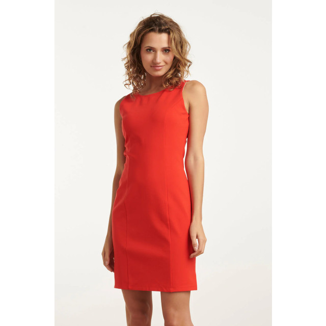 Smashed Lemon 25145 rood mouwloze getailleerde jurk 25145-450-XXL large Smashed Lemon 25145 rood mouwloze getailleerde jurk 25145-450-XXL large