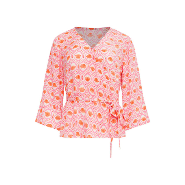 Smashed Lemon 25184 wrap top met schelpenprintperzik | 8720331337829 large