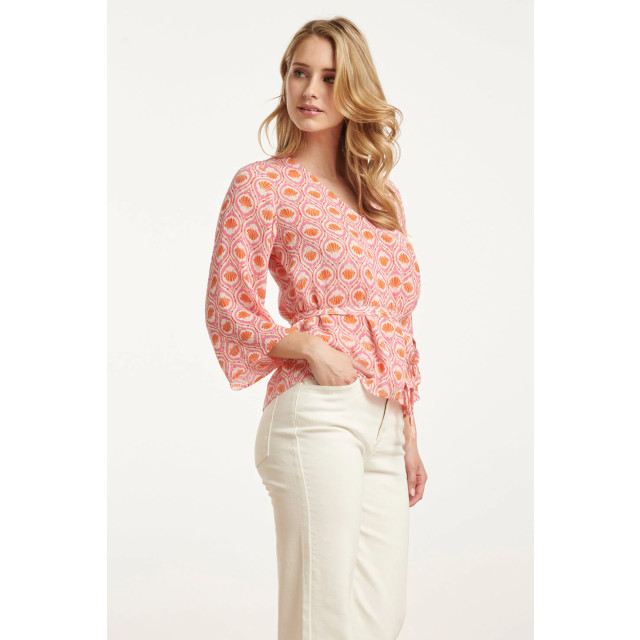 Smashed Lemon 25184 wrap top met schelpenprintperzik | 8720331337829 large