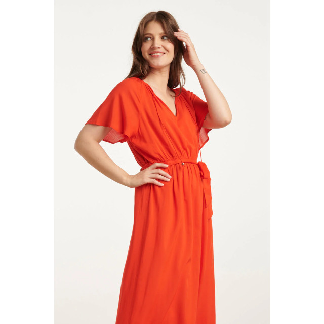 Smashed Lemon 25191 viscose midi jurk | 25191-450-3XL large Smashed Lemon 25191 viscose midi jurk | 25191-450-3XL large