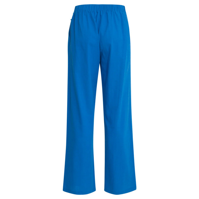 Smashed Lemon 25177 cobalt linnen broek | 25177-650-XXL large