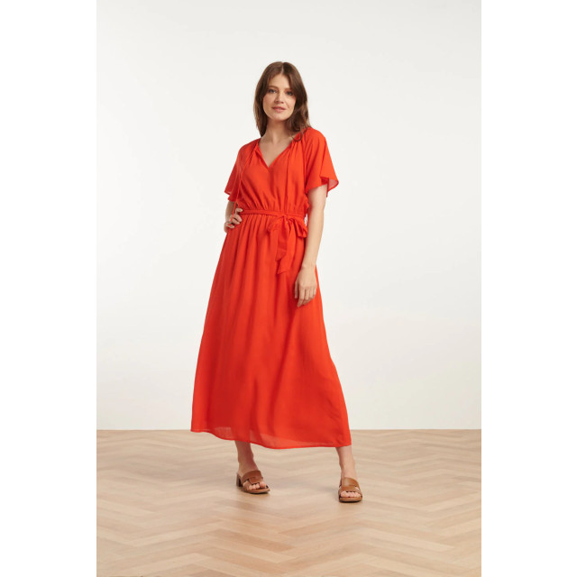 Smashed Lemon 25191 viscose midi jurk | 25191-450-3XL large Smashed Lemon 25191 viscose midi jurk | 25191-450-3XL large