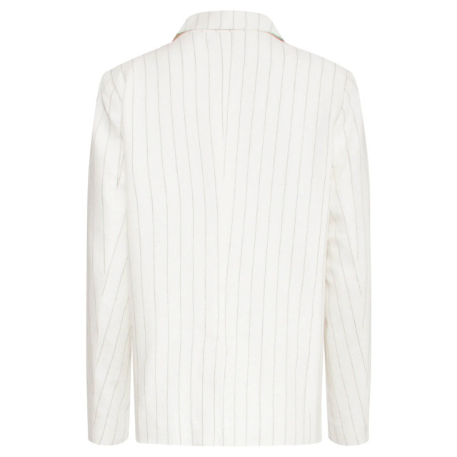 Smashed Lemon 25130 te pinstripe linnen blazer | 25130-000-999 large