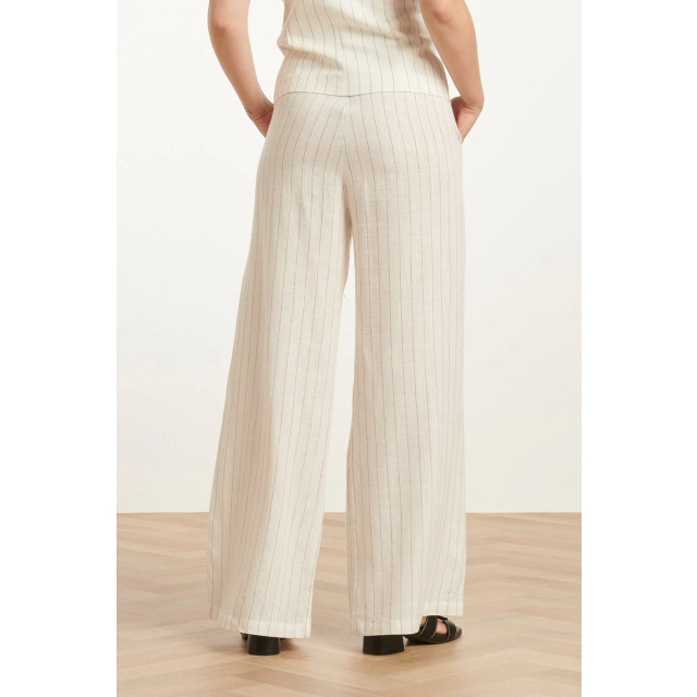 Smashed Lemon 25131 te pinstripe linnen broek | 8720331330356 large