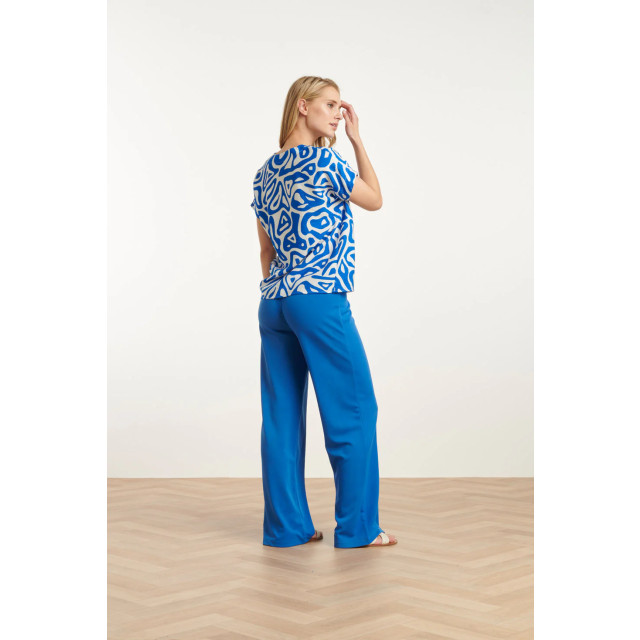Smashed Lemon 25140 wide straight leg stretch broek | 8720331331490 large