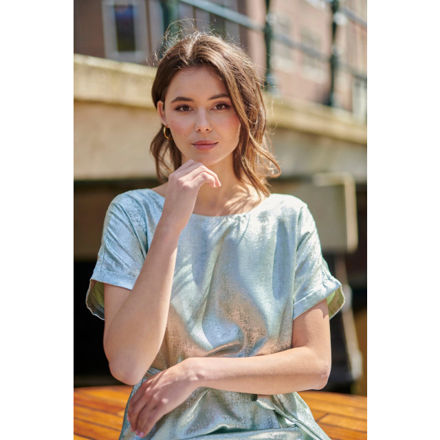 Smashed Lemon 25111 licht metallic zomerjurk | 25111-520-3XL large Smashed Lemon 25111 licht metallic zomerjurk | 25111-520-3XL large