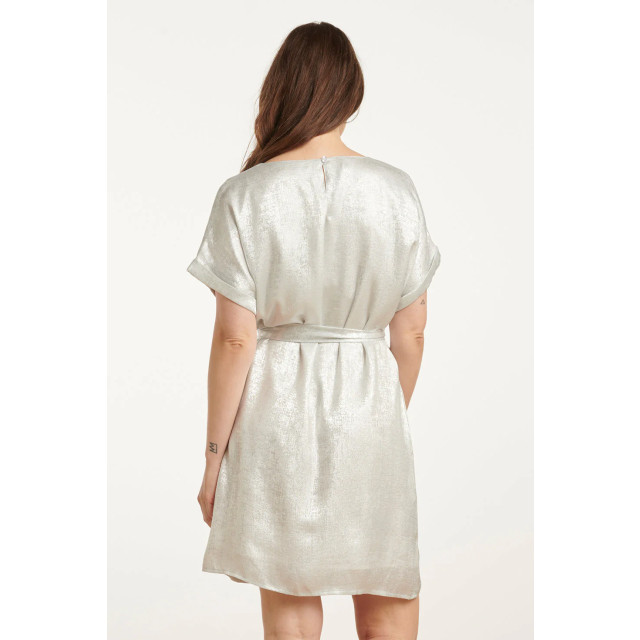 Smashed Lemon 25111 metallic zomerjurk | 25111-020-3XL large