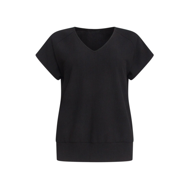 Smashed Lemon 25120 stretchy crinkle top met v-hals | 8720331329466 large