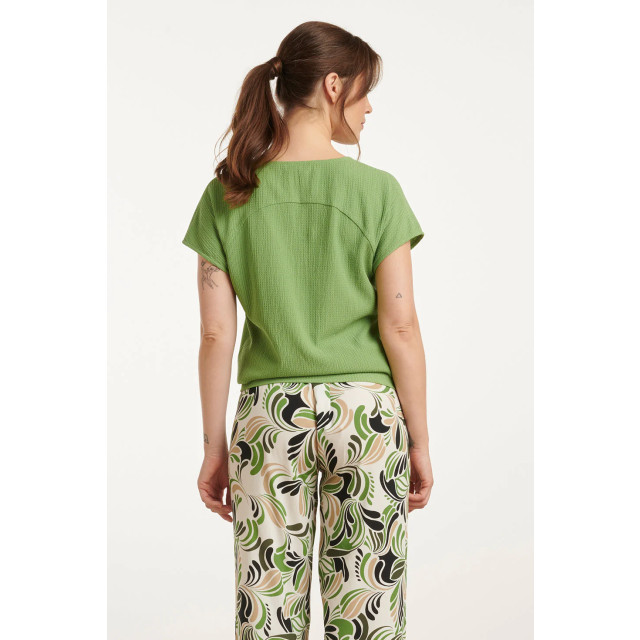 Smashed Lemon 25120 top licht stretchy crinkle v-hals | 8720331329381 large