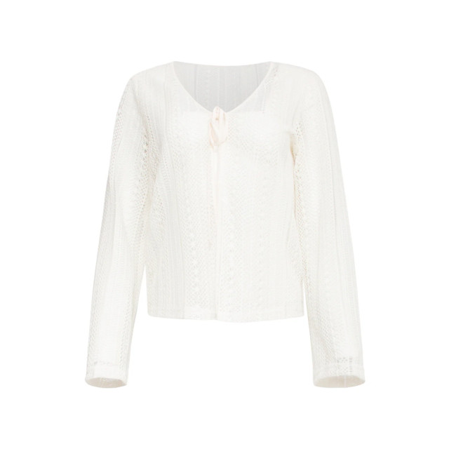 Smashed Lemon 25121 lace cardigan met striksluiting | 25121-010-L large