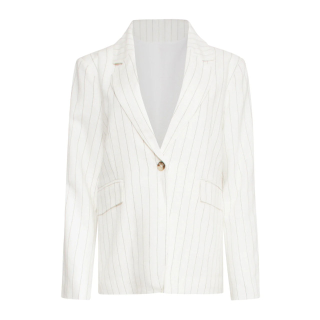 Smashed Lemon 25130 te pinstripe linnen blazer | 25130-000-999 large