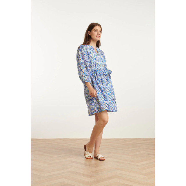 Smashed Lemon 25135 cobalt brie anglaise jurk | 25135-650-000 large Smashed Lemon 25135 cobalt brie anglaise jurk | 25135-650-000 large