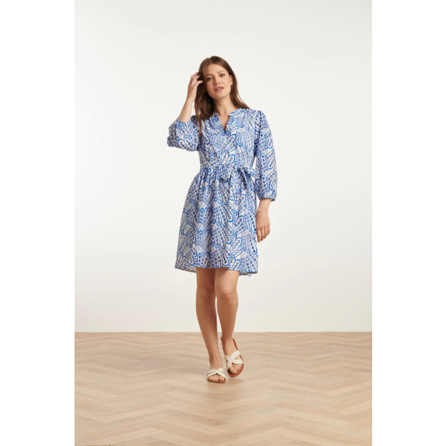 Smashed Lemon 25135 cobalt brie anglaise jurk | 25135-650-000 large Smashed Lemon 25135 cobalt brie anglaise jurk | 25135-650-000 large