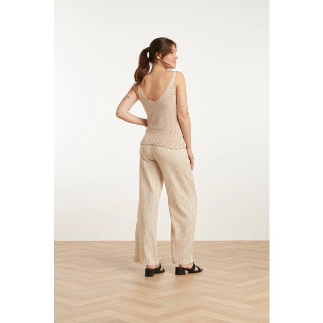 Smashed Lemon 25107 e gebreide strappy top met scallop rand | 8720331327653 large