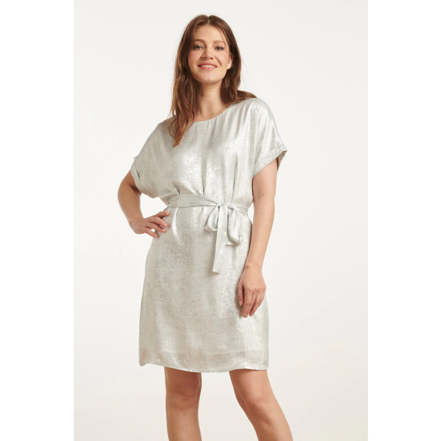 Smashed Lemon 25111 metallic zomerjurk | 25111-020-3XL large