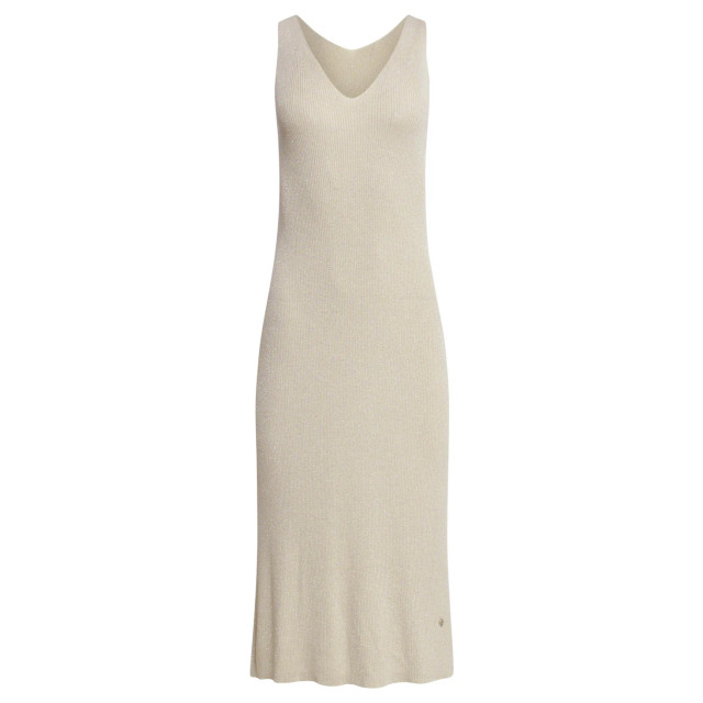 Smashed Lemon 25106 lurex gebreide strappy midi-jurk | 25106-720-4XL large