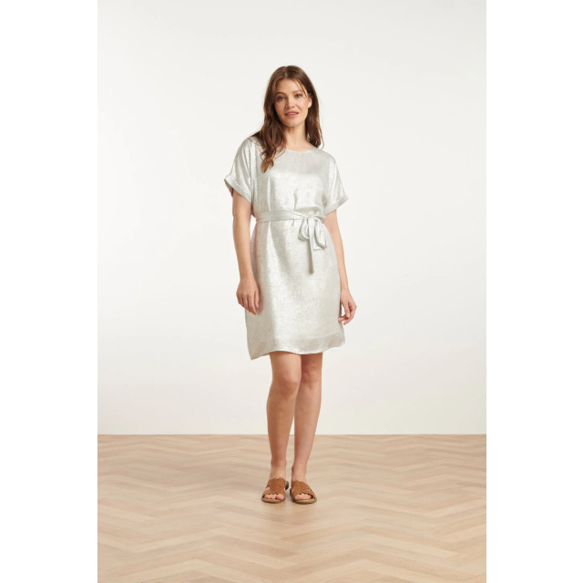 Smashed Lemon 25111 metallic zomerjurk | 25111-020-3XL large