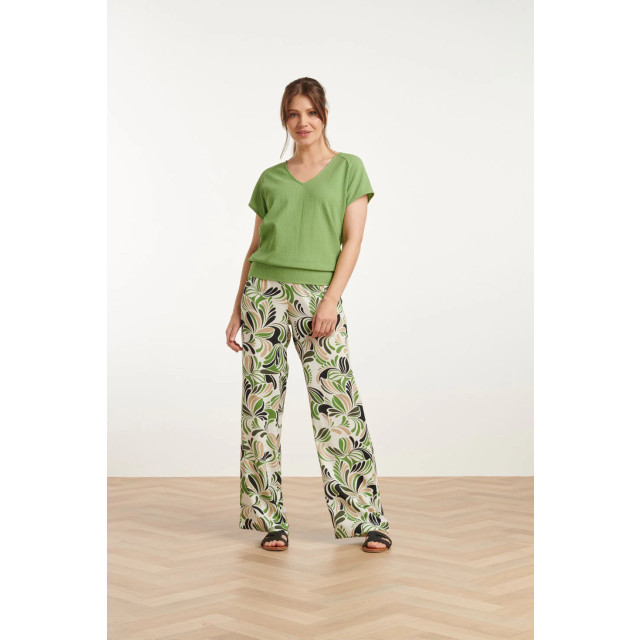 Smashed Lemon 25120 top licht stretchy crinkle v-hals | 8720331329381 large